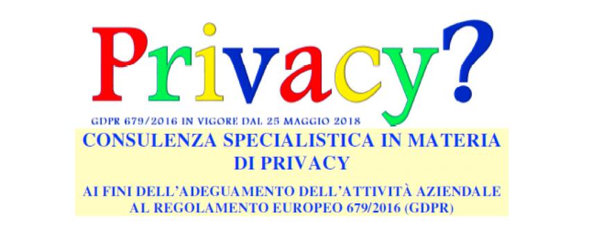 GDPR 679/2016 in vigore dal 25 maggio 2018